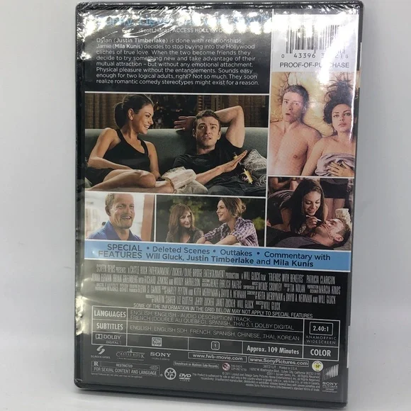 Friends With Benefits DVD Video Movie - Picture 3 of 5